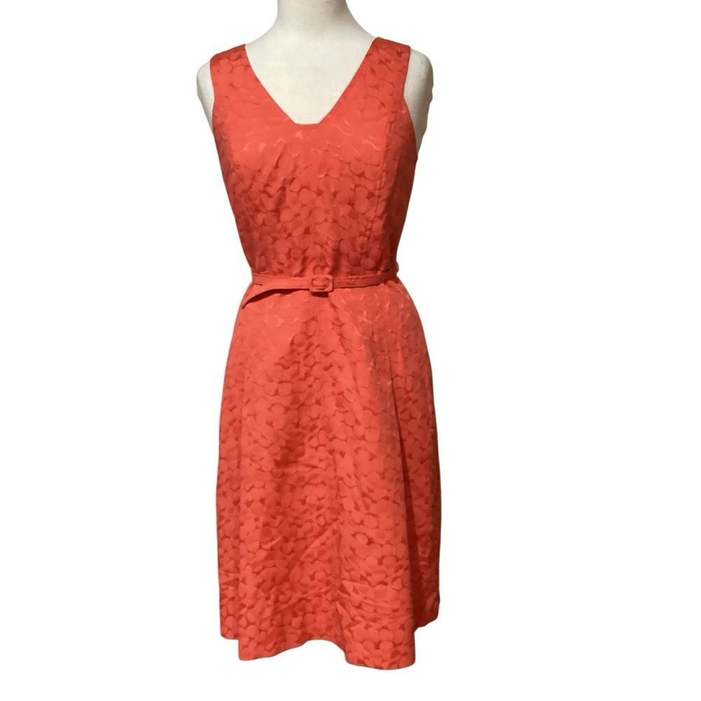 David Meister Textured Lined Dress Size 4